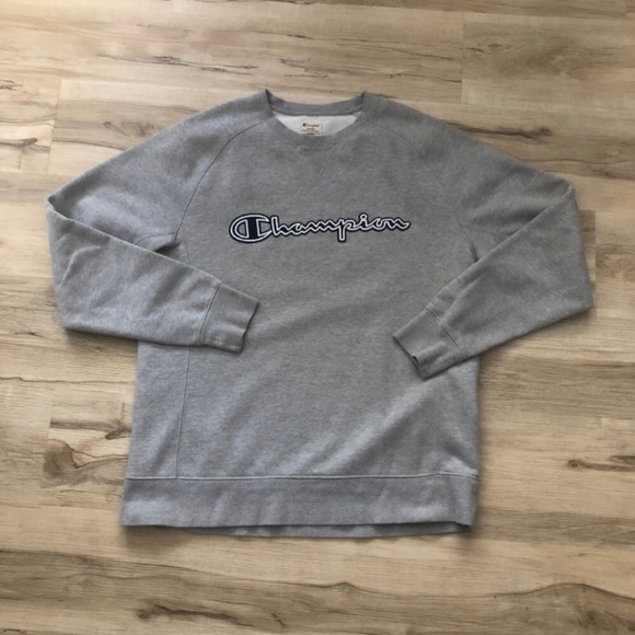 Grey Champion Crewneck Pullover Sweater - Picture 1 of 6
